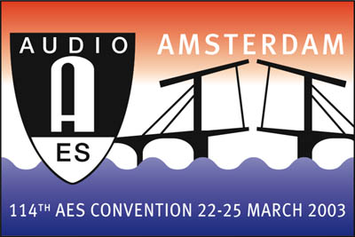 Audio Engineering Society AES 114th Convention Amsterdam