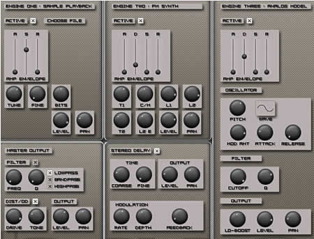 Cycling '74 BANG percussion module from MODE 1.0